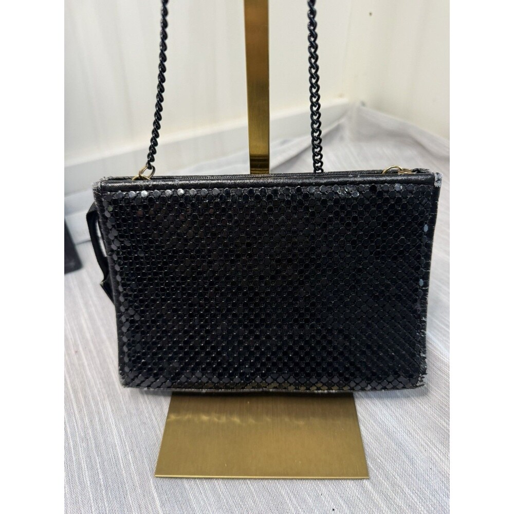 Vintage Black mesh Womens crossbody chain night out purse